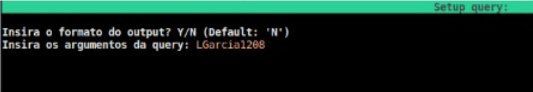 Query Example Arguments Input