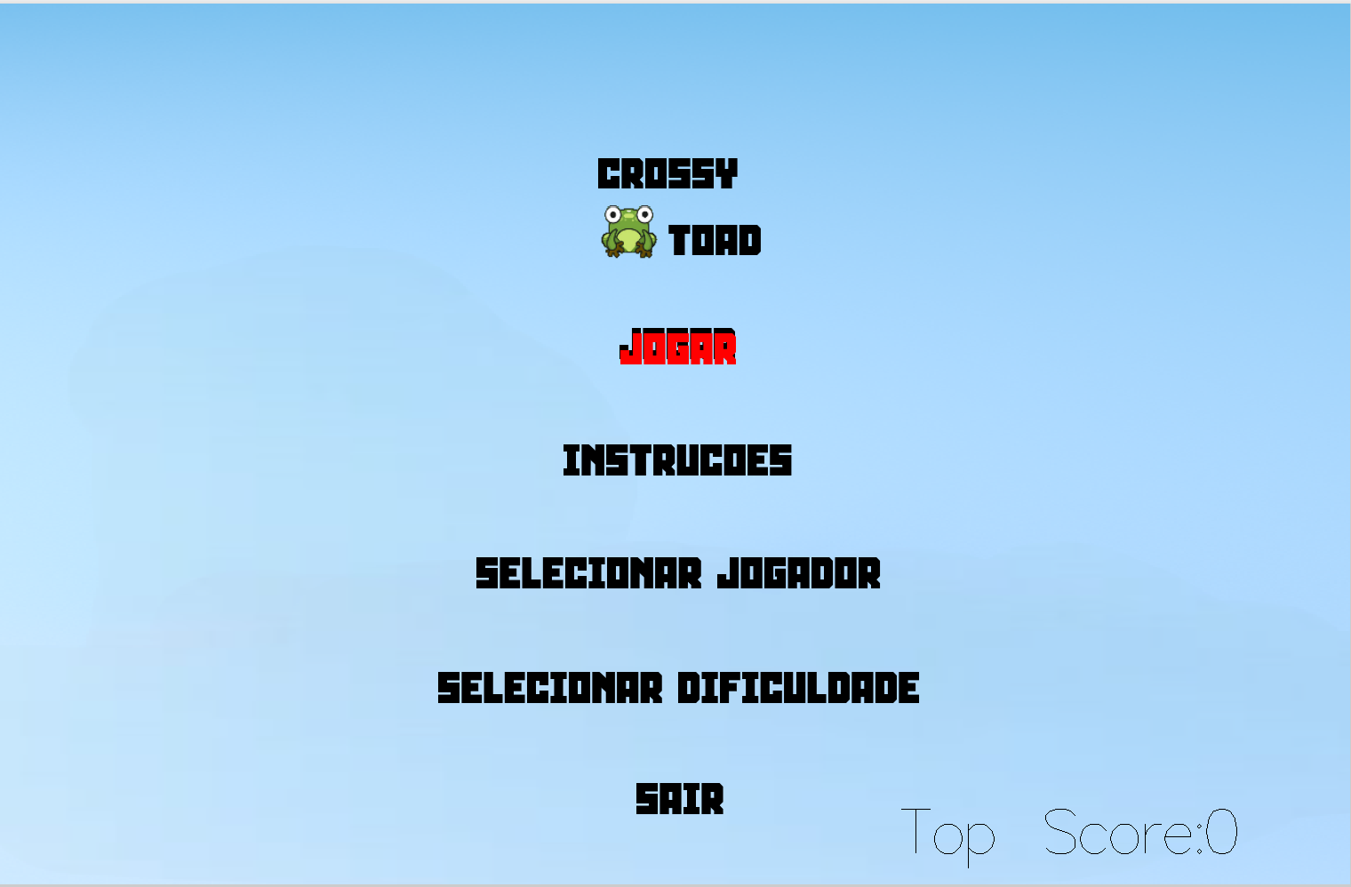 Main Menu/Start Screen