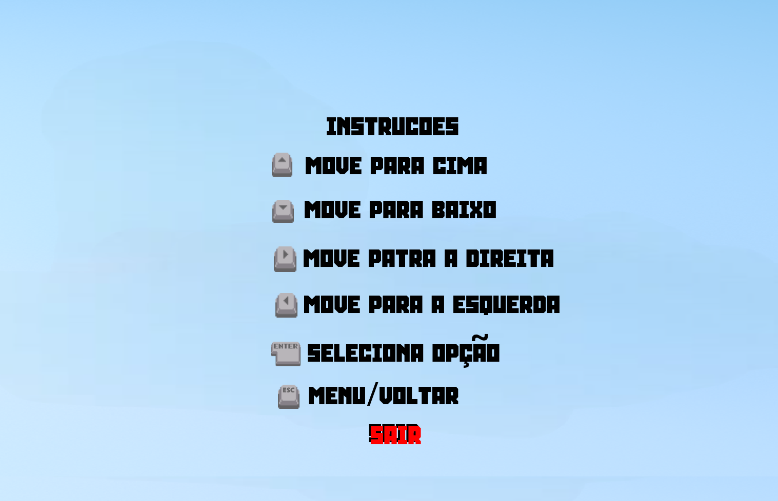 Instructions Menu