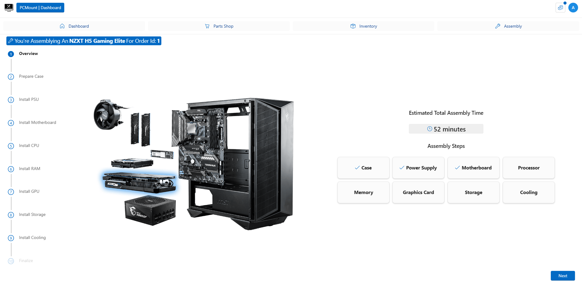 Build Start - Graphics Card