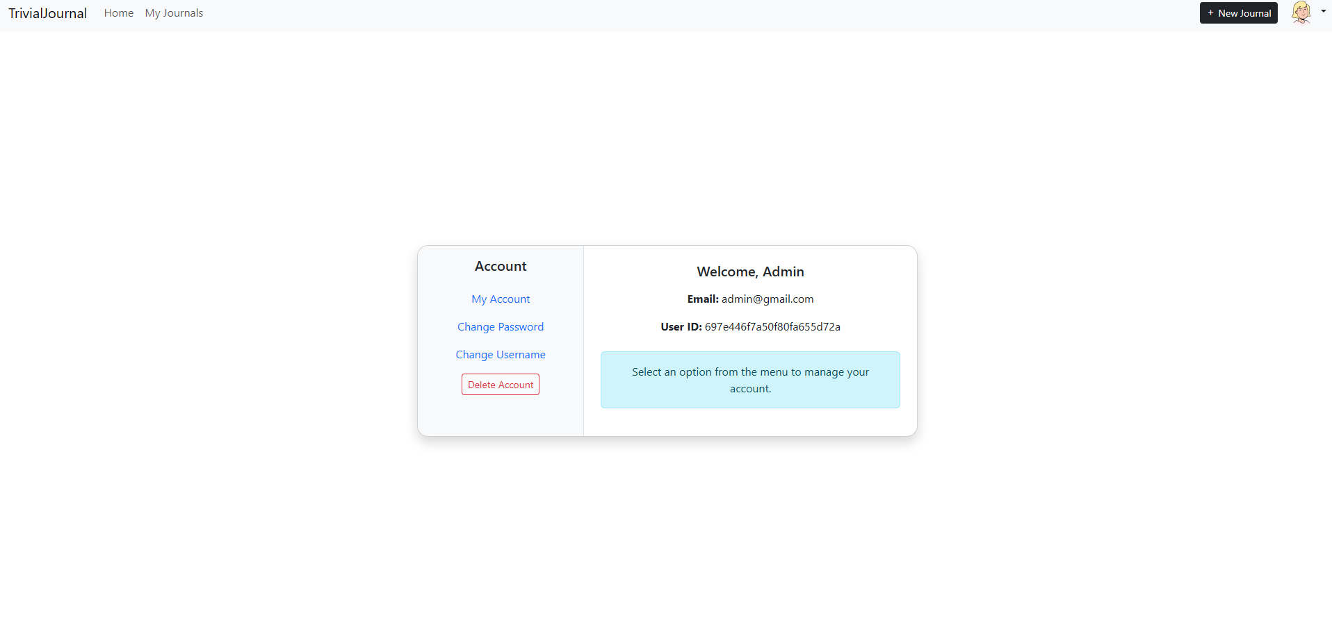 Account Settings
